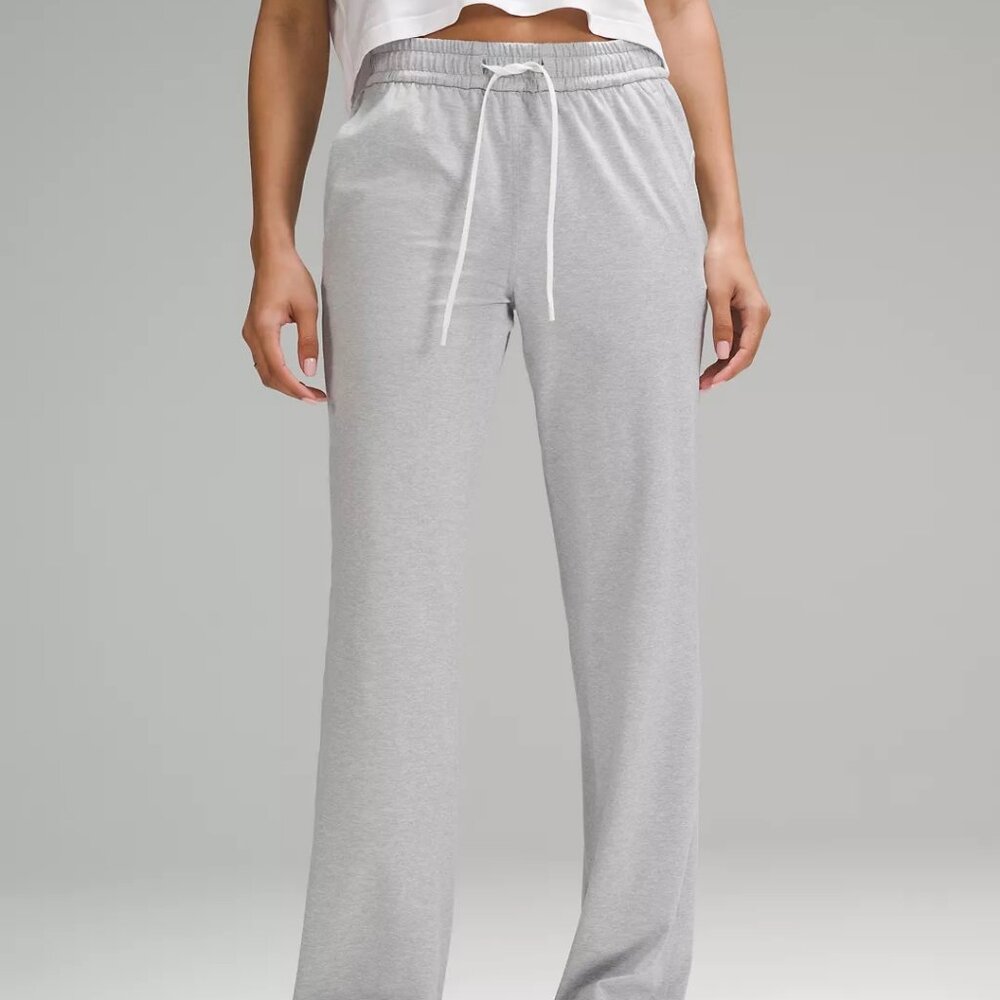 Soft Jersey Straight-Leg MR Pant *Short